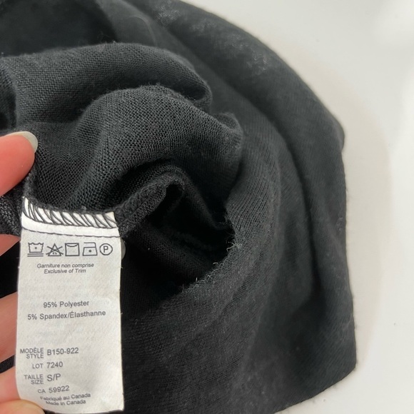 Funky Black Full Zip Vest Womens Size Small Mythique Made in Canada - Picture 9 of 9